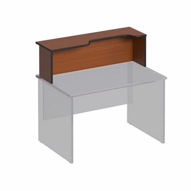 Надстройка к столу с вырезом правая Юнитекс ДИН-Р (140x38x37) ДР 471 ОФ французский орех