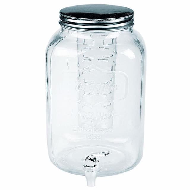 Банка емкость с краном 8 л d 19 см h31 см (с отделением для льда) стекло P.L. Proff Cuisine арт. 73024184