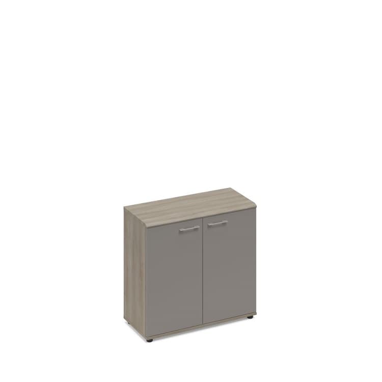 Шкаф низкий закрытый (топ МДФ) Юнитекс МР 9351 ВЛ/ВЛ/МП вяз либерти (корпус, столешница, топ) / мокко премиум (фасад)