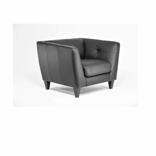 Кресло Юнитекс VOLTA 1 5918.25 натуральная кожа / черная