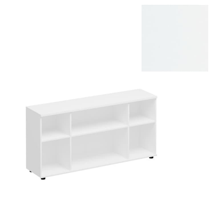 Каркас шкафа комбинированного низкого Юнитекс Комфорт К.521 БП (154x38x75) белый премиум