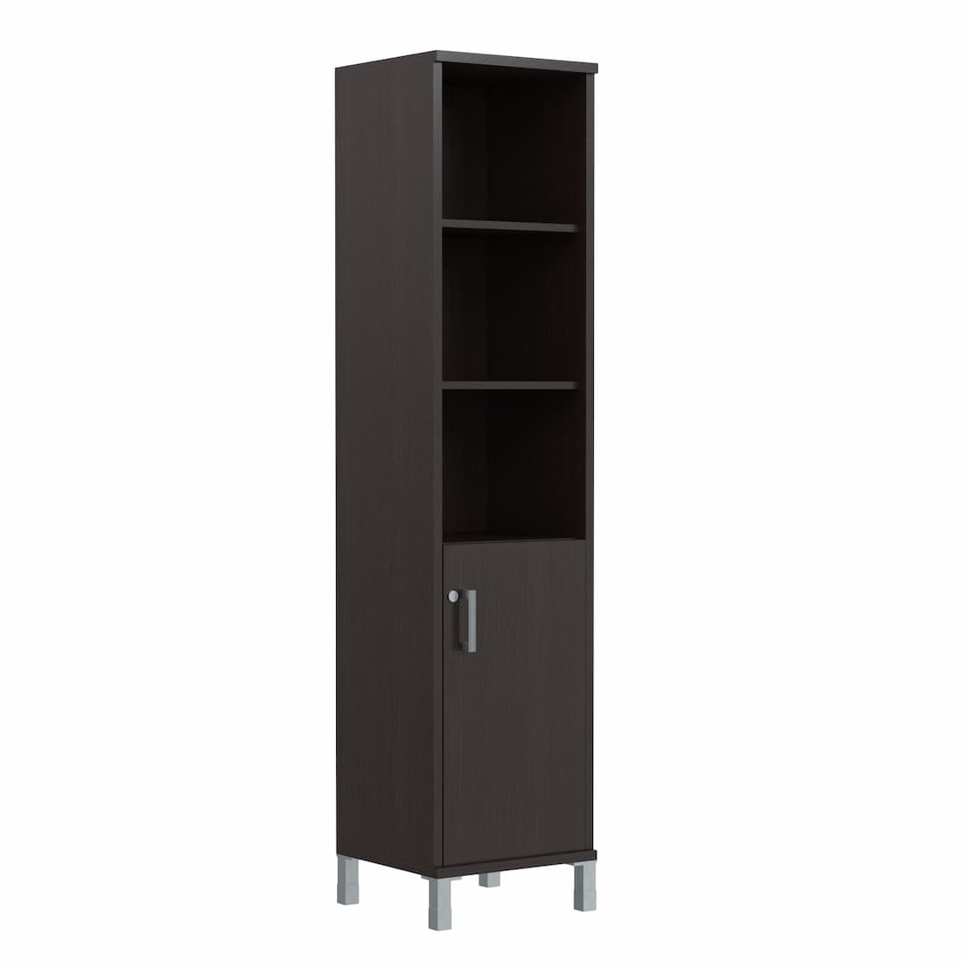 Шкаф-колонка высокая с замком в глухой малой двери Skyland B 431.3(RZ) венге магия 475х450х2054 BORN