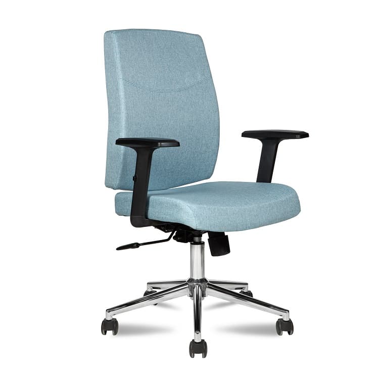 Кресло офисное Мирэй МГ-19 (крестовина: хром паук | подлокотники: 709) ткань Romeo Kiton