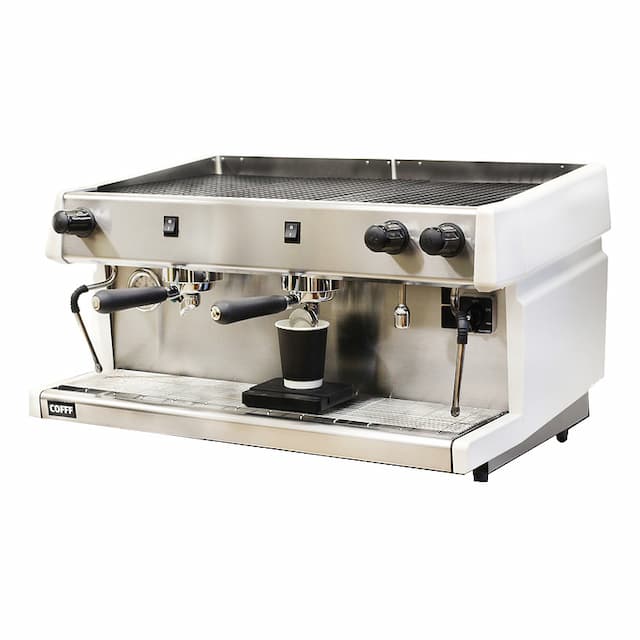 Кофемашина рожковая COFFF LIVE 2 GR S, 2 группы, полуавтомат, белая