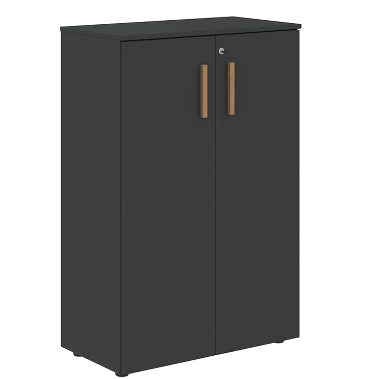 Шкаф с средними дверьми и топом Skyland FMC 80.1(Z) черный графит/черный графит 802х429х1213 FORTA