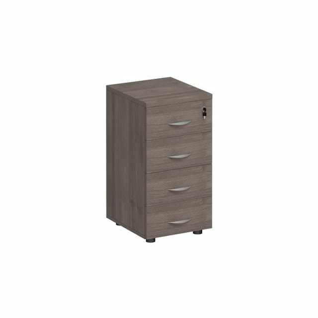 Тумба приставная 4-х ящичная с замком Юнитекс Комфорт КФ К.311 ШТ (40x45x75) дуб шамони темный