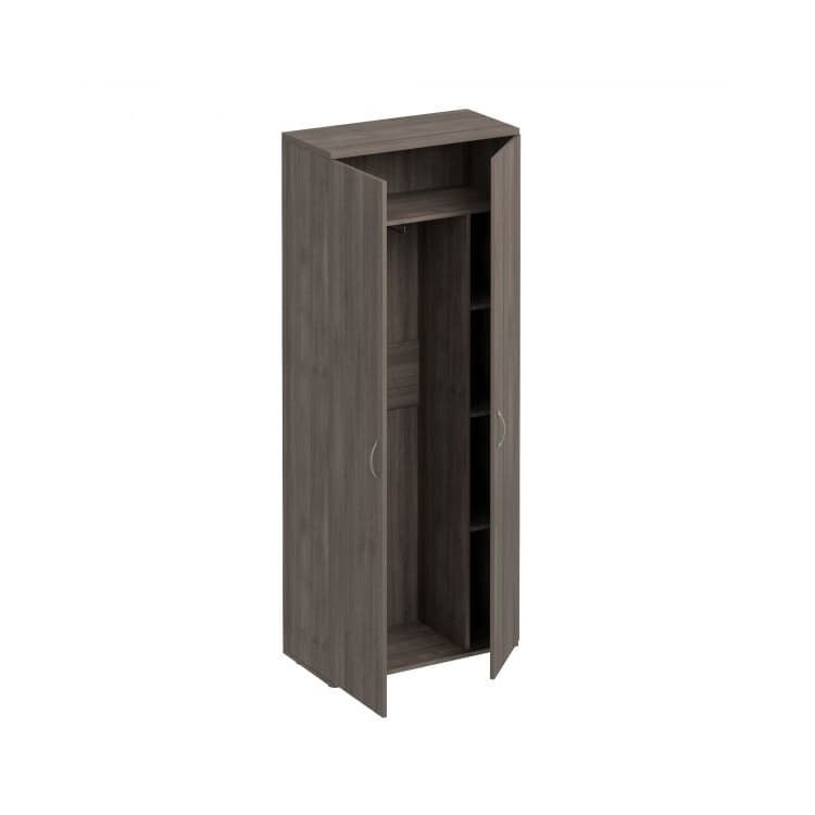 Шкаф для одежды с дополнением Юнитекс Комфорт КФ К.531 ШТ (80x38x200) дуб шамони темный