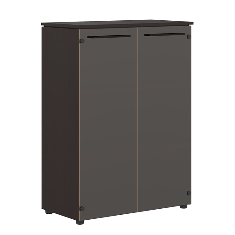 Шкаф со стеклянными дверьми Skyland MMC 85.2 венге магия 854х423х1188