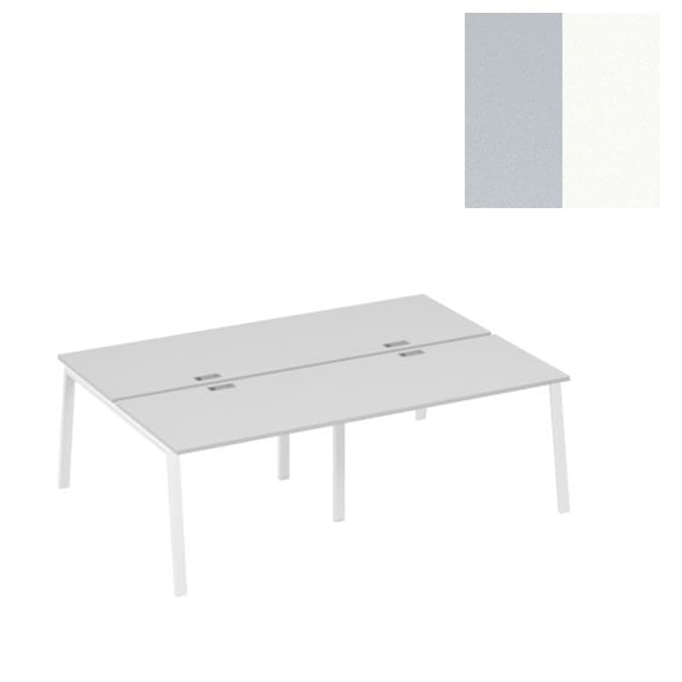 Станция Юнитекс А4 (4х120) рабочая с металлокаркасом TRE А4 Б3 176-2 СЕ (240x164x75) серый/металлокаркас белый