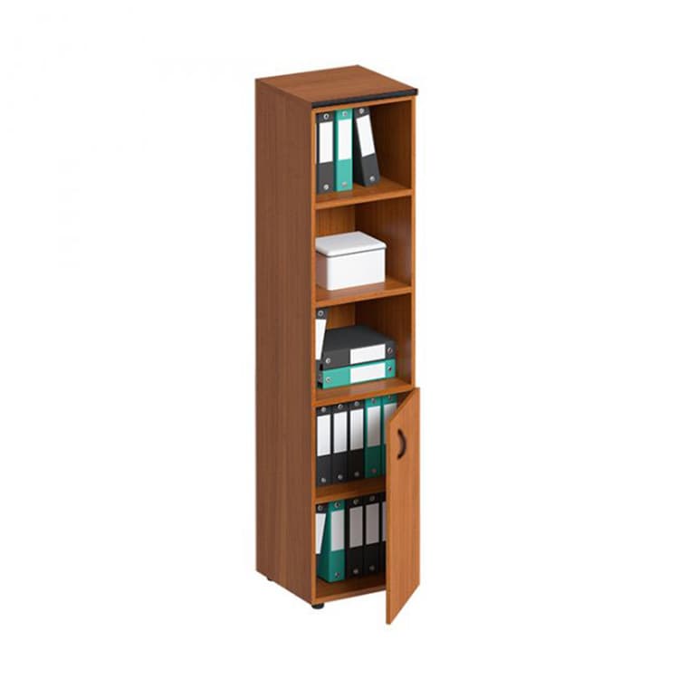 Шкаф для документов полузакрытый узкий Юнитекс ДИН-Р (46x46.5x196.5) ДР 787 ОФ французский орех