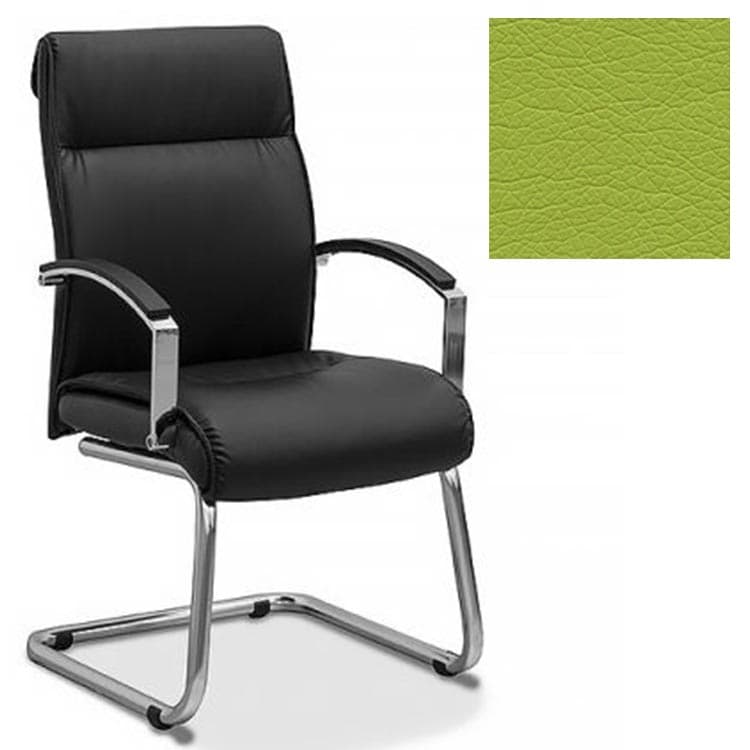 Кресло Юнитекс Аполло для посетителя экокожа премиум фисташковая CN1131