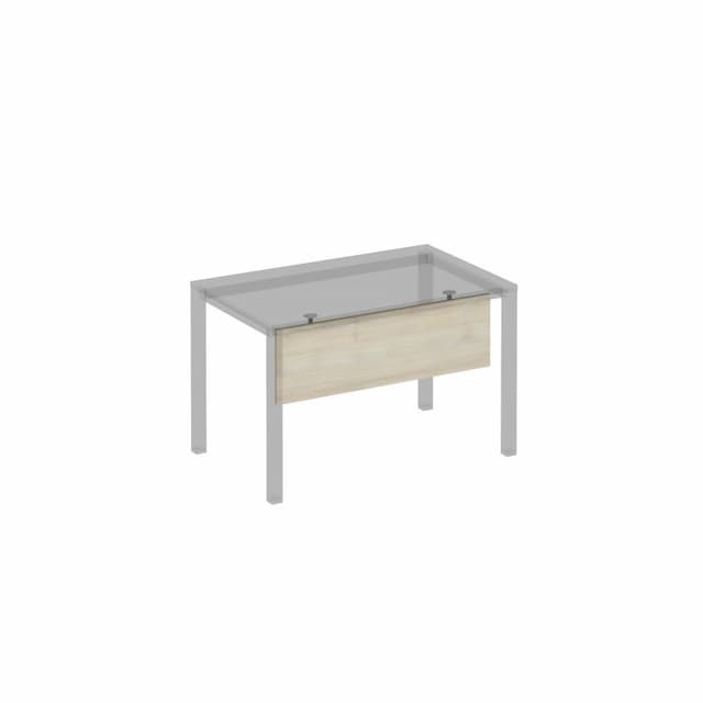 Экран стола защитный (ДСП) с кронштейнами для стола 120 на сером металлокаркасе МП2, КФ Юнитекс Комфорт КФ К.С 812 ДШ дуб шамони