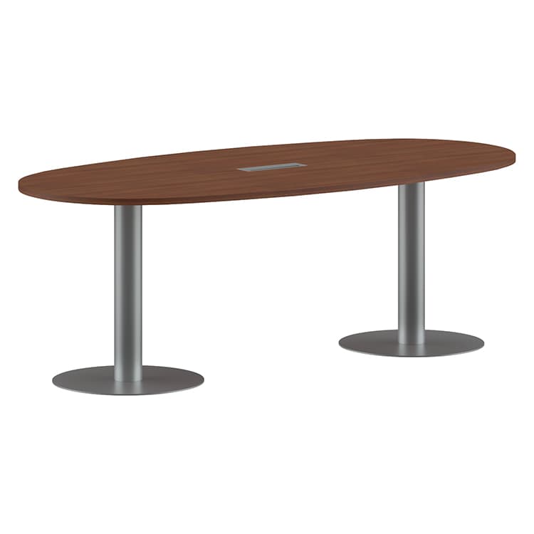 Конференц-стол Skyland ПРГ-3 орех французский/алюминий 2200х1100х750