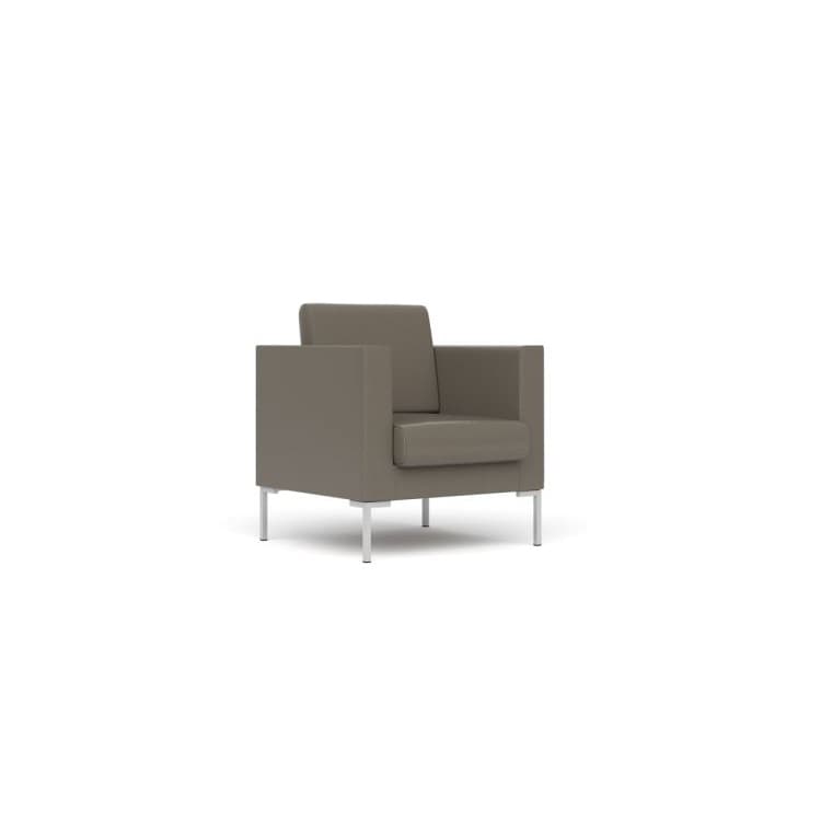 Кресло Юнитекс БЕРЛИН Бр. 006.01 экокожа премиум / серо-коричневая