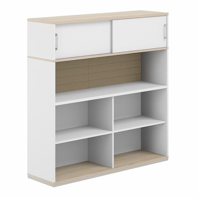 Стеллаж-комбо 1238 односторонний Norden Allegro AG.251.330.661.BG с антресолью и экраном тканевым высоким