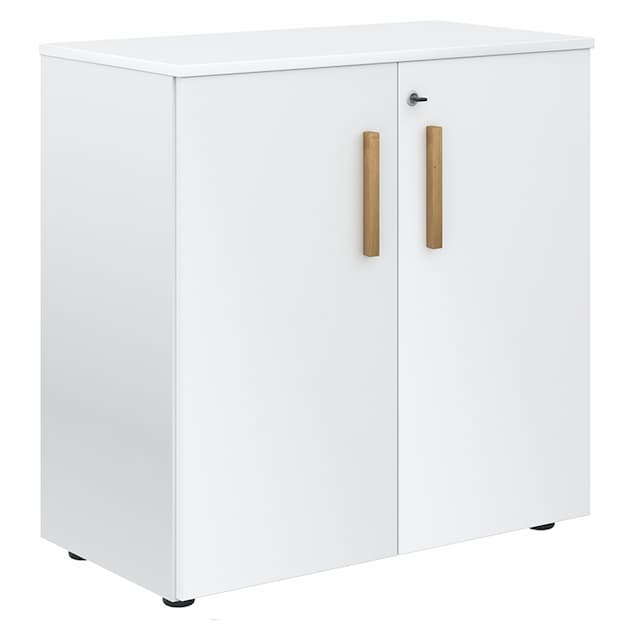 Шкаф с глухими малыми дверьми и топом Skyland FLC 80.1(Z) белый премиум/белый премиум 802х429х818 FORTA