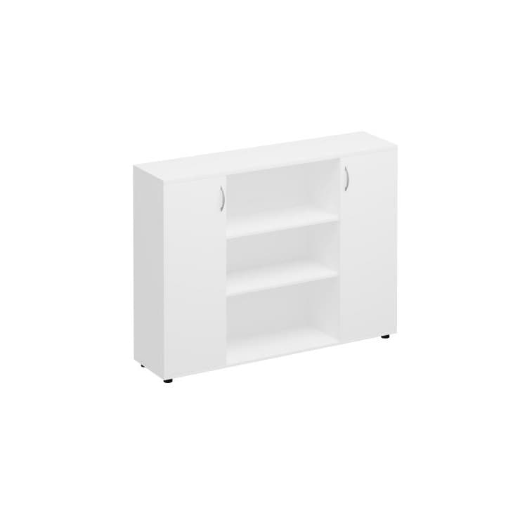 Шкаф комбинированный средний Юнитекс Комфорт КФ К.529 БП (154x38x115.6) белый премиум