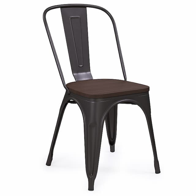 Стул металлический Алсав Bistro Wood AL 403 МW