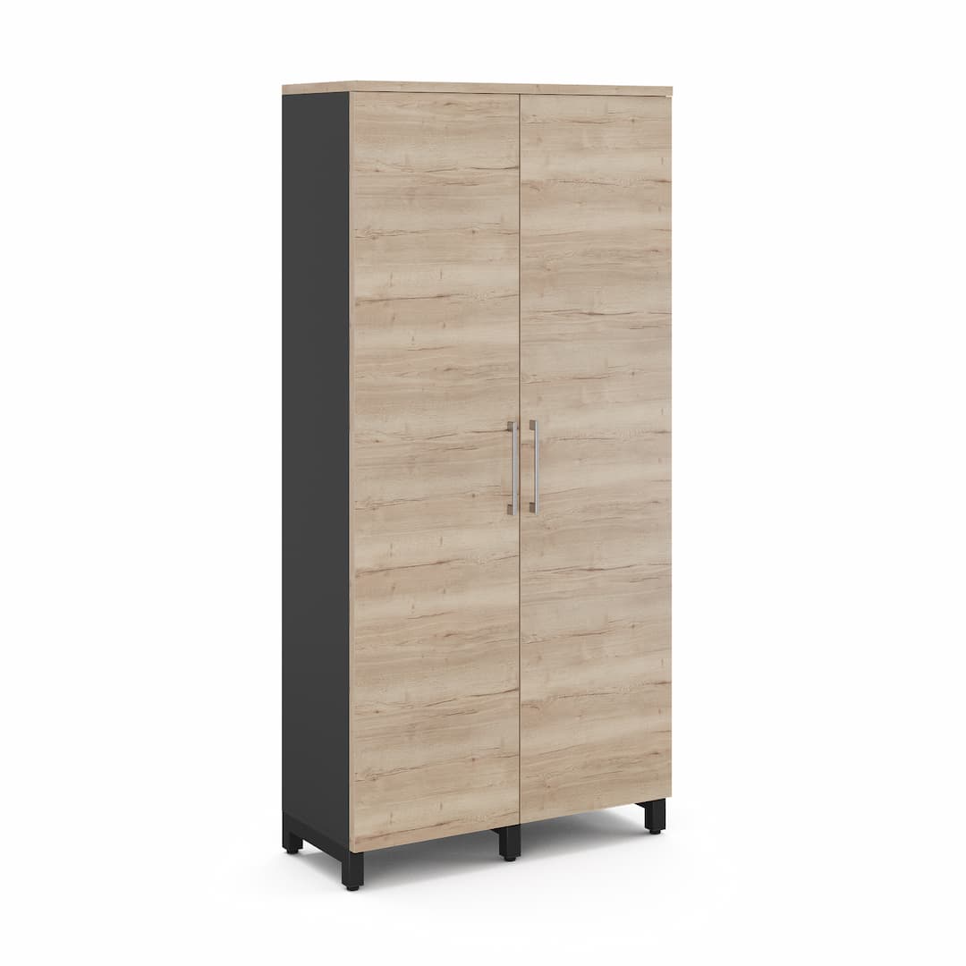 Шкаф распашной Kobor HR/5-90/60/M black/natural