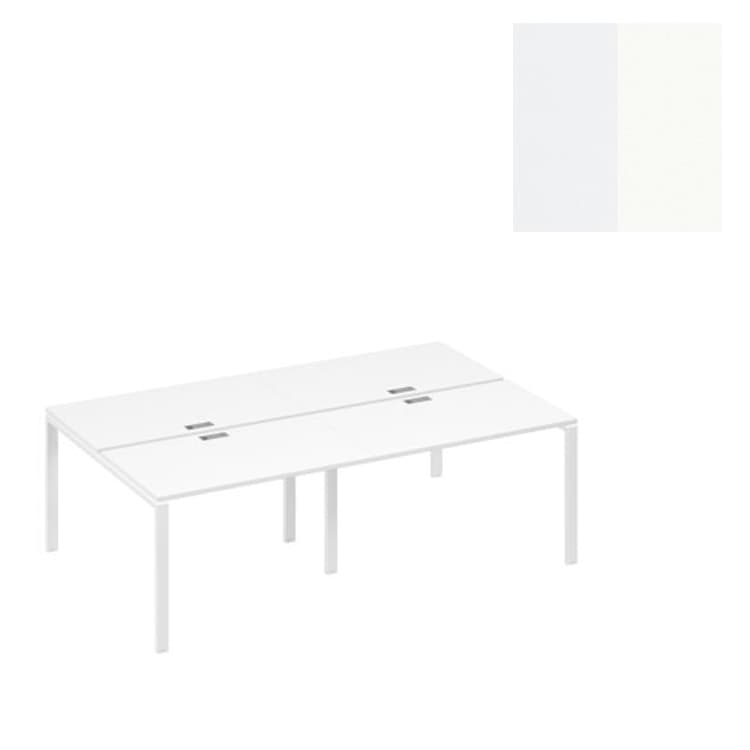 Рабочая станция металлокаркас Юнитекс А4 UNO 4х120 А4 Б1 176-2 БП (240x164x75) белый премиум/металлокаркас белый