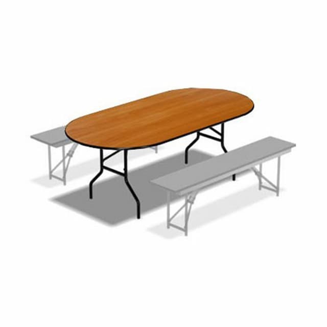 Стол банкетный складной овальный 1800х900 M-0307