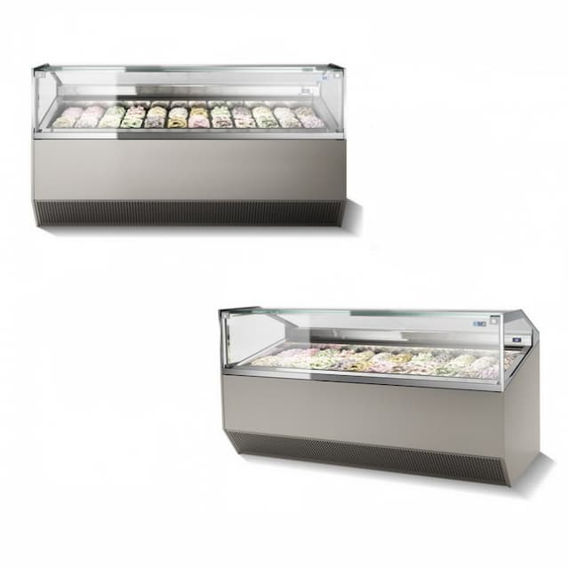 Витрина для мороженого ISA Supercapri H117 170 RAL7022