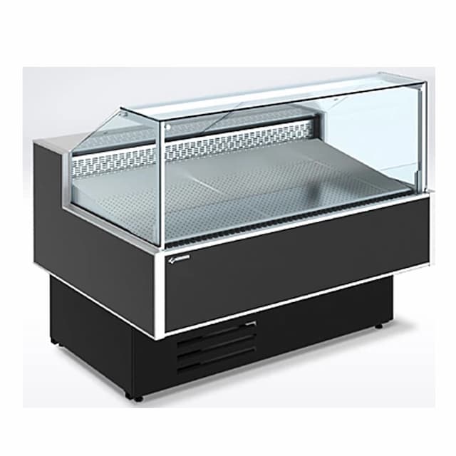 Витрина холодильная CRYSPI Gamma Quadro SN FISH 1800 LED (с боковинами)